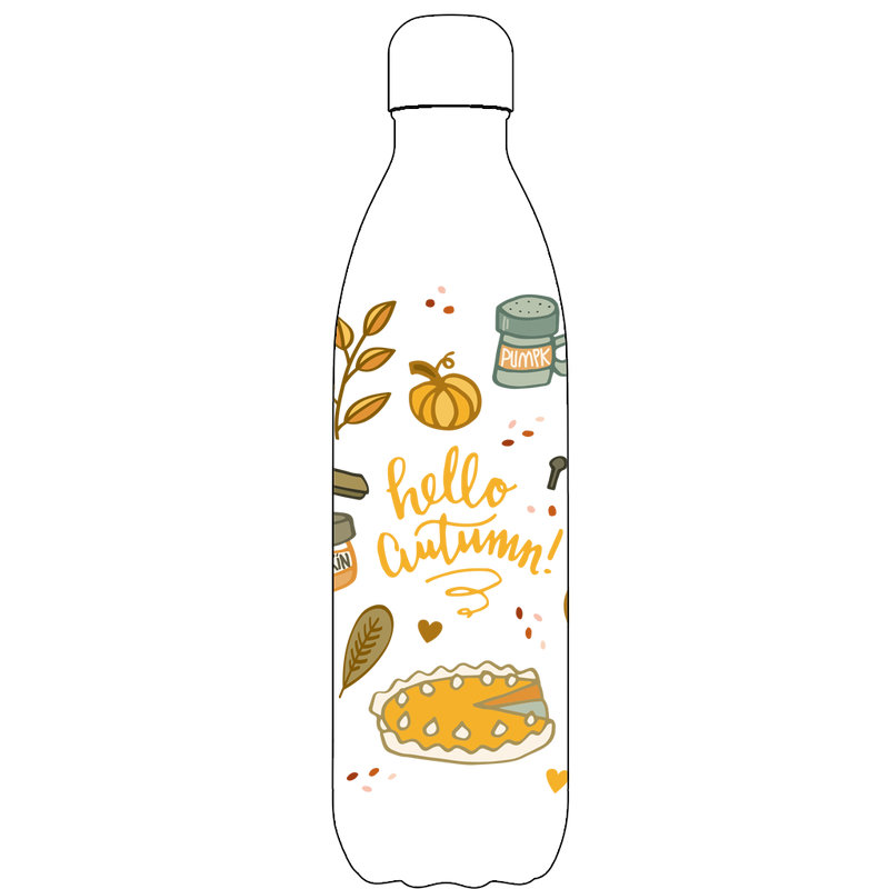 Pumpkin Spice Water Bottle Pattern