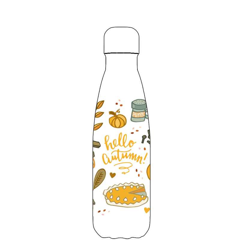 Pumpkin Spice Water Bottle Pattern