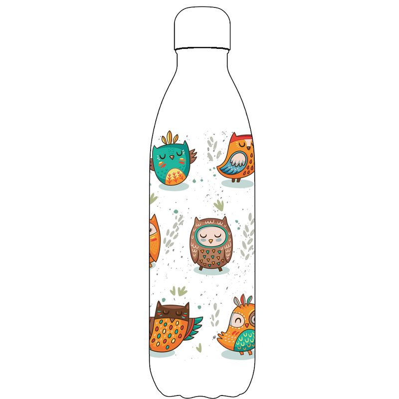 Original Tribal Owls Water Bottle Pattern