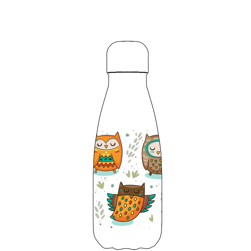 Original Tribal Owls Water Bottle Pattern
