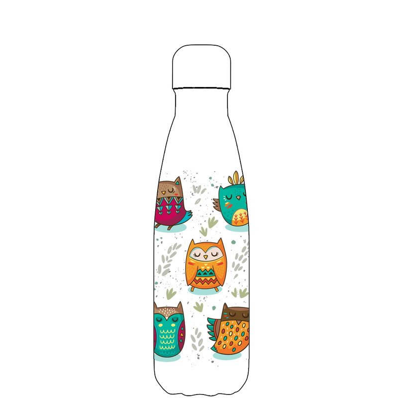 Original Tribal Owls Water Bottle Pattern