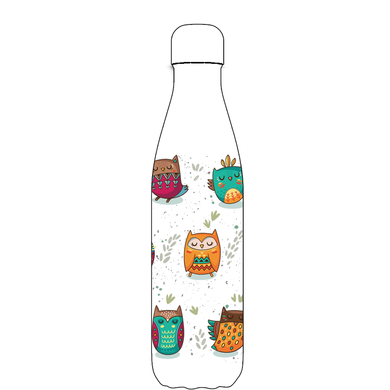 Original Tribal Owls Water Bottle Pattern
