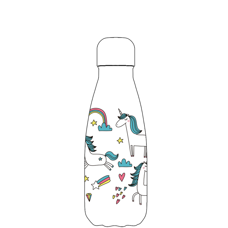 Original Unicorn Paradise Water Bottle Pattern