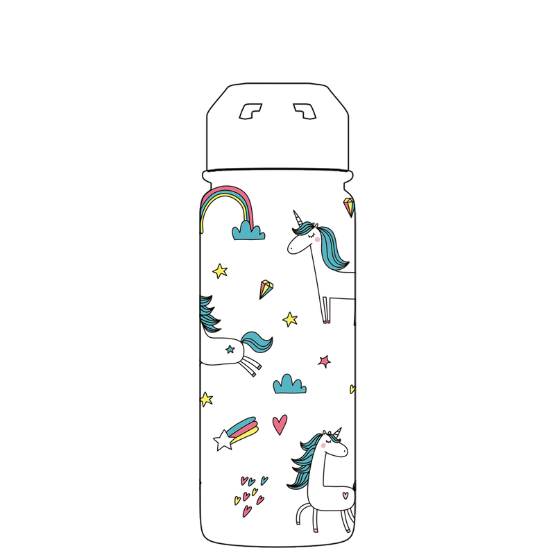 Borraccia con cannuccia - Modello Unicorn Paradise Gen 2