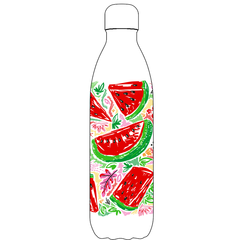 Original Watermelon Breeze Water Bottle Pattern