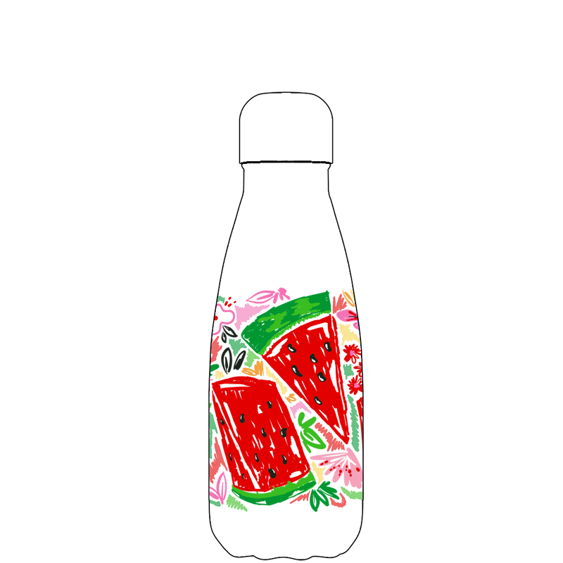 Original Watermelon Breeze Water Bottle Pattern