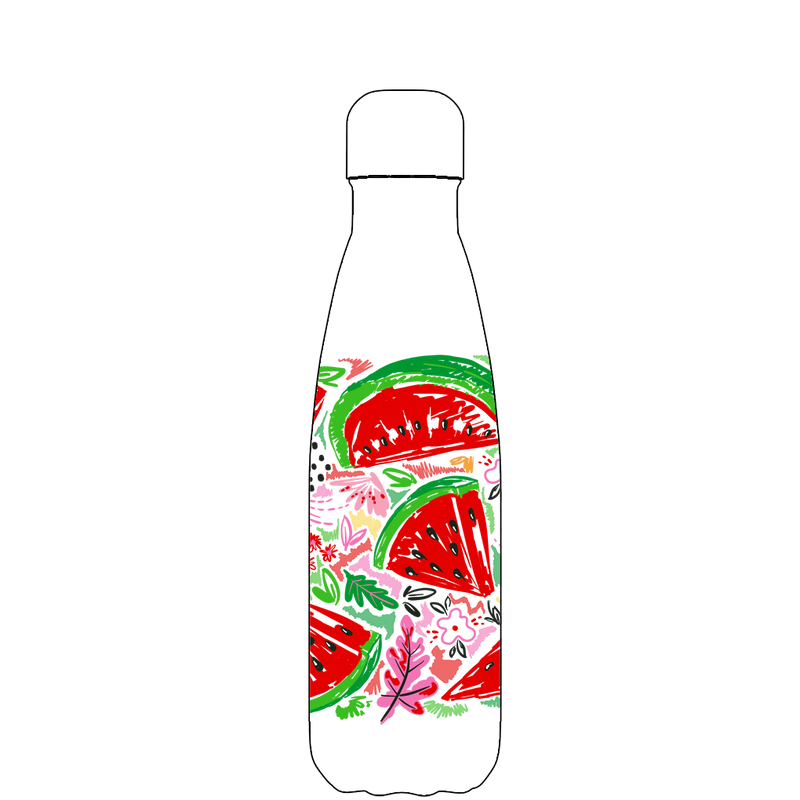 Original Watermelon Breeze Water Bottle Pattern