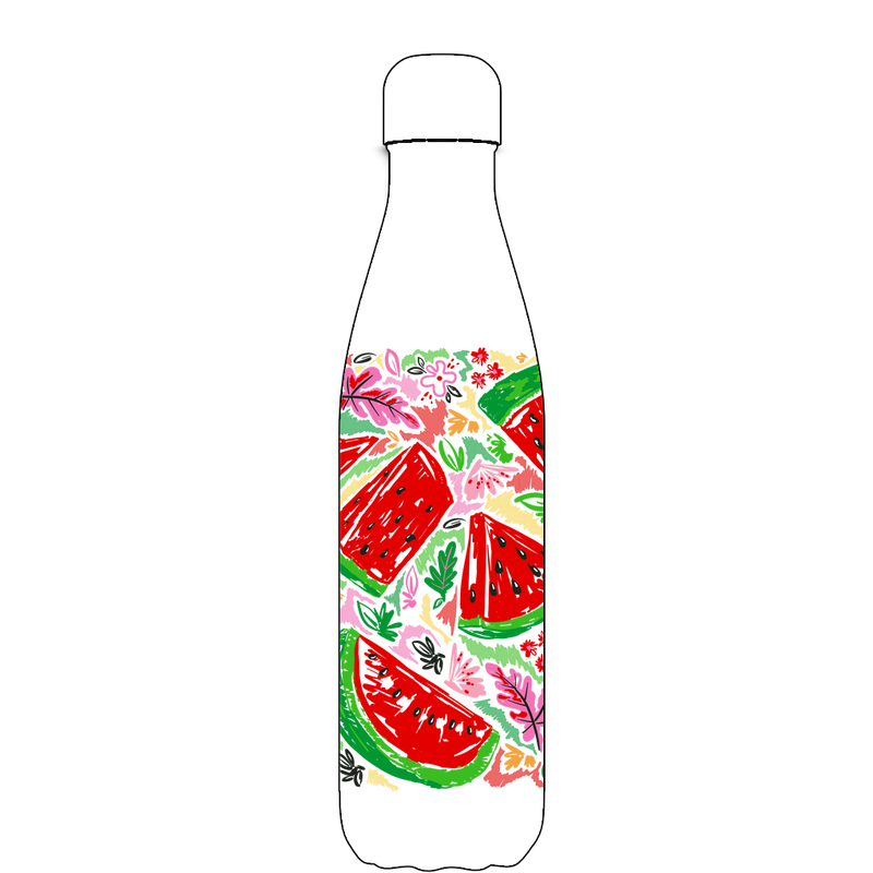 Original Watermelon Breeze Water Bottle Pattern