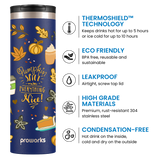 Midnight Blue Pumpkin Spice Travel Mug