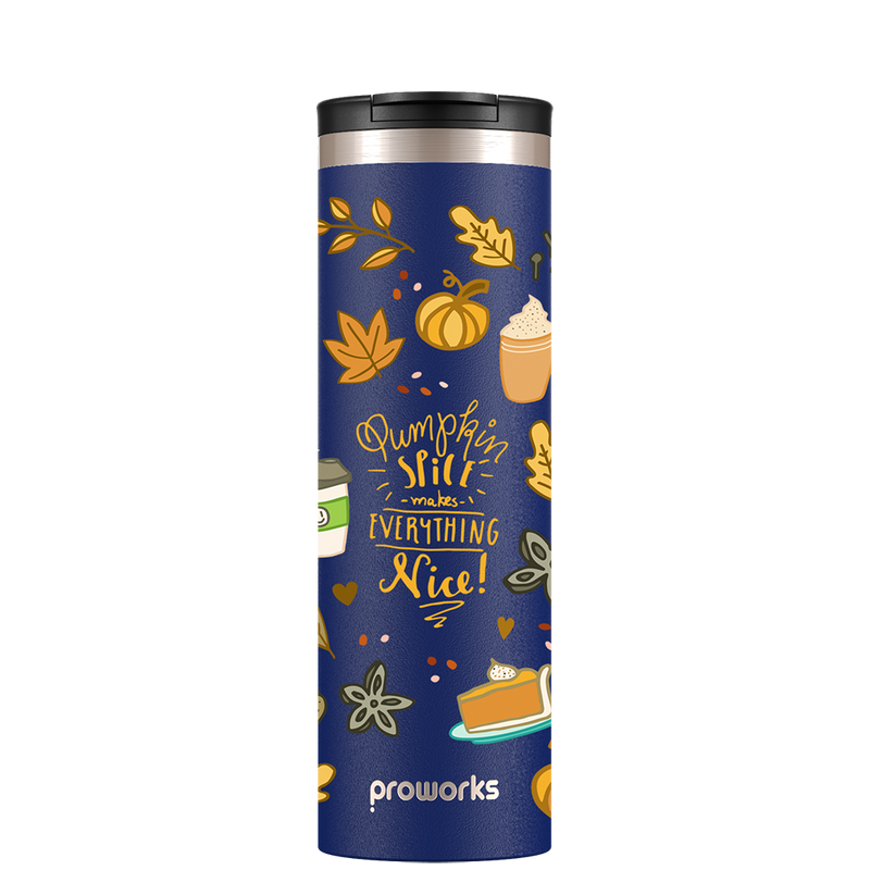 Midnight Blue Pumpkin Spice Travel Mug